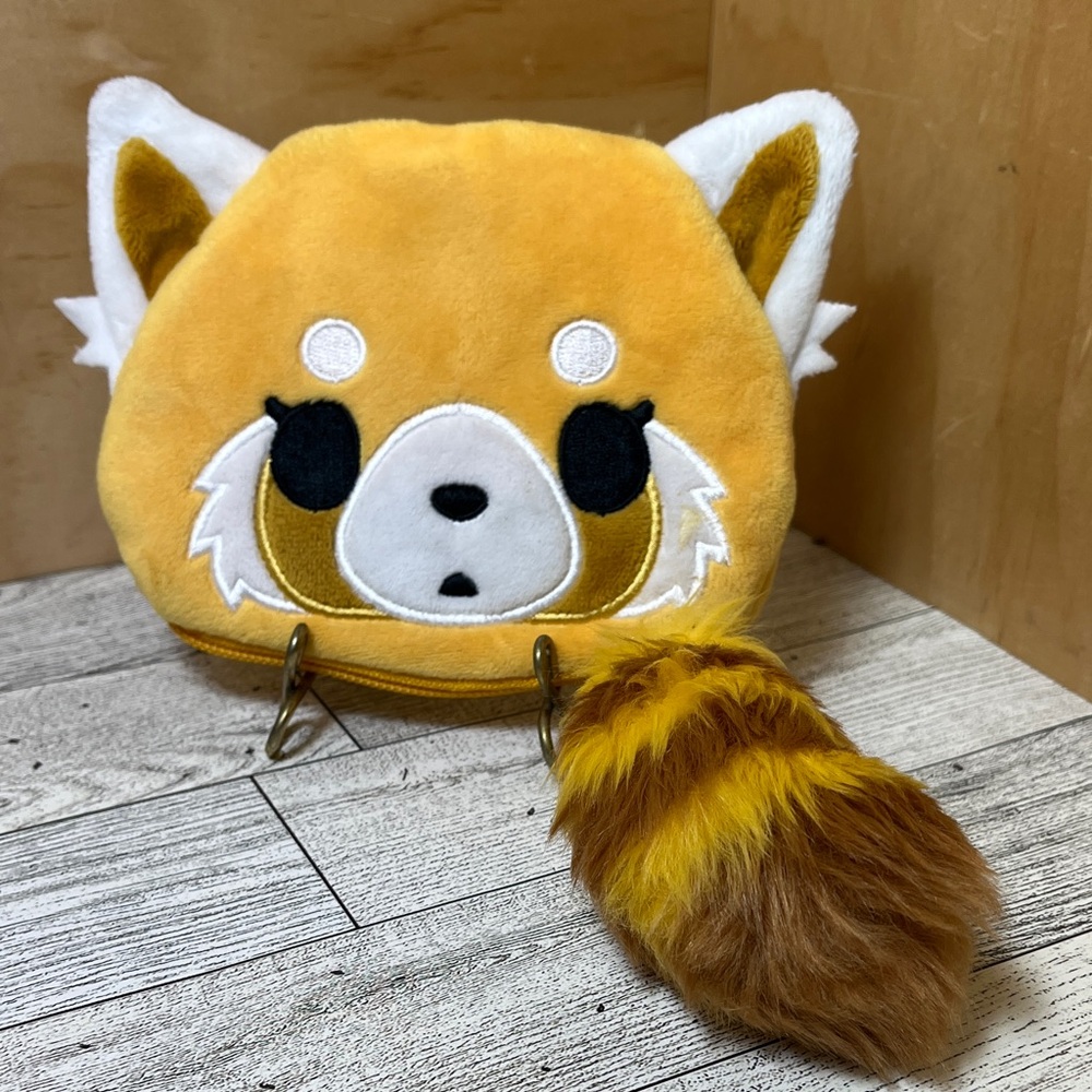 EUC Aggretsuko Retsuko Death Metal Plush Wallet